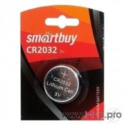 Батарейка Smartbuy CR2032/1B (12/720) (SBBL-2032-1B) (1 шт. в уп-ке)
