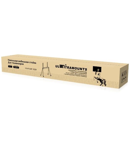 Стойка для телевизора Ultramounts UM312B черный 49"-75" макс.40кг напольный