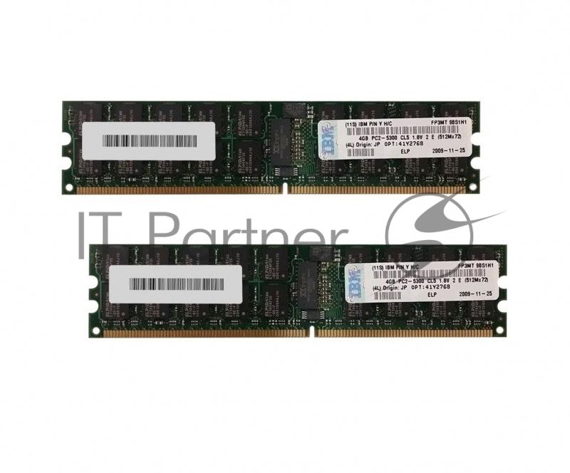 Оперативная память IBM, DDR2, 8Gb (2x4 Gb), 667 MHz, CL5, ECC, RDIMM