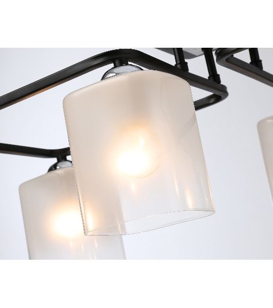 Светильник Ambrella light TR303222/4 BK/CH/FR черный/хром/белый матовый E27*4 max 60W 530*290*220