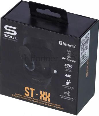 Наушники TWS SOUL ST-XX матовый черный, внутриканальные, Bluetooth