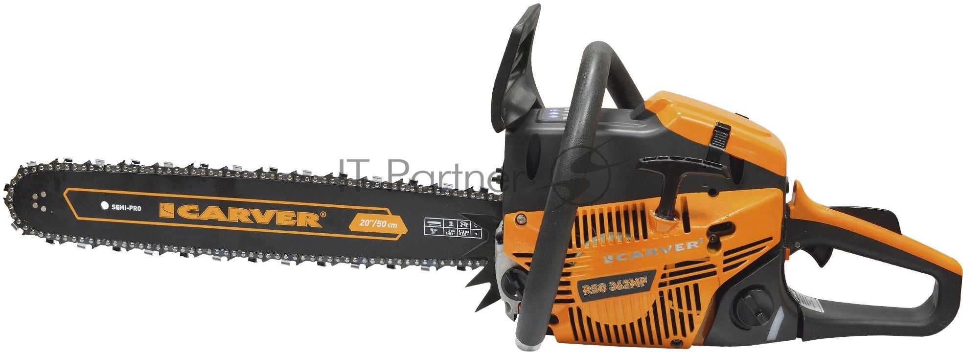 Пила бензиновая CARVER RSG 362MF [01.004.00061] (Металл.стартер, целлюлозный фильтр; 20", цепь PROFI 0,325-1,5-76зв.)