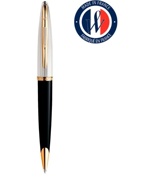 Ручка шариковая Waterman Carene De Luxe (CWS0700000) Black Silver GT, M, син. черн. подар.кор.
