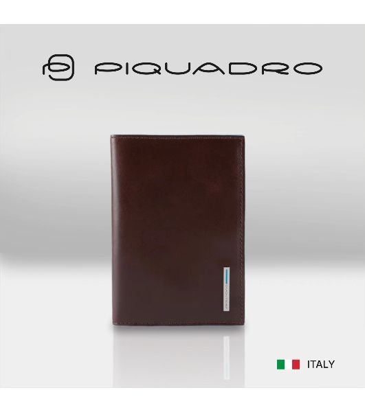 Обложка для паспорта Piquadro Blue Square PP5255B2/MO, коричневый, натур.кожа