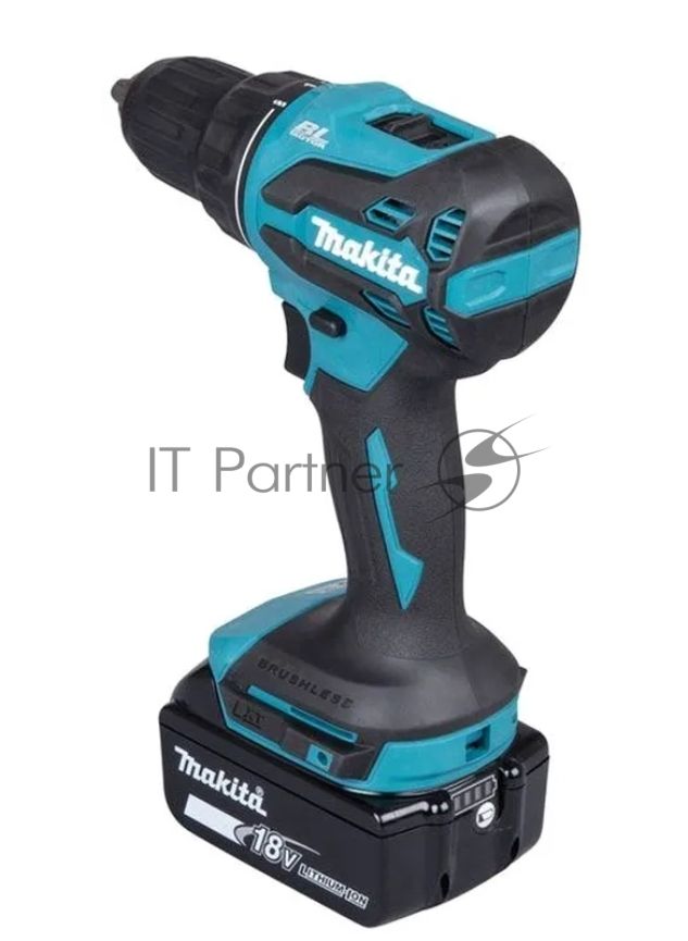 Дрель-шуруповерт Makita DDF490F002, 18 В, 3 Ач, 50 Нм, бесщеточный