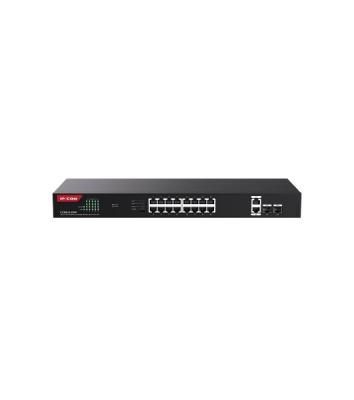 Коммутатор неуправляемый IP-COM G1120P-16-250W PoE, 20 портов, 18x1 Гбит/с, SFP 2x1 Гбит/с, PoE 16х30 Вт (до 230 Вт)