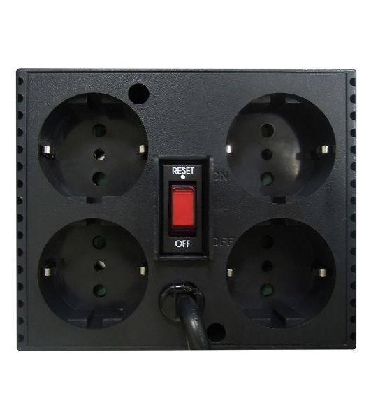 Стабилизатор напряжения Powercom Voltage Regulator, 3000VA, Black, Schuko