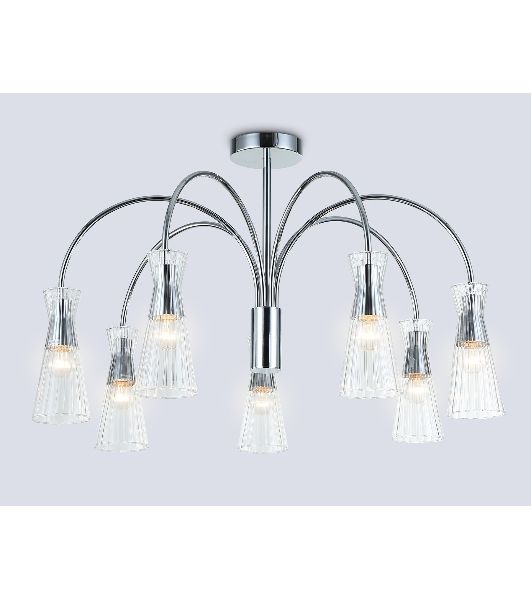 Люстра Ambrella light LH55653/7 СH/CL хром/прозрачный E14*7 max 40W D745*460