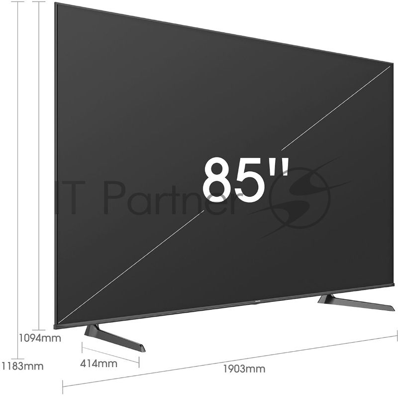 Телевизор Hisense 85" 85A6BG черный LED UHD 60Hz Smart