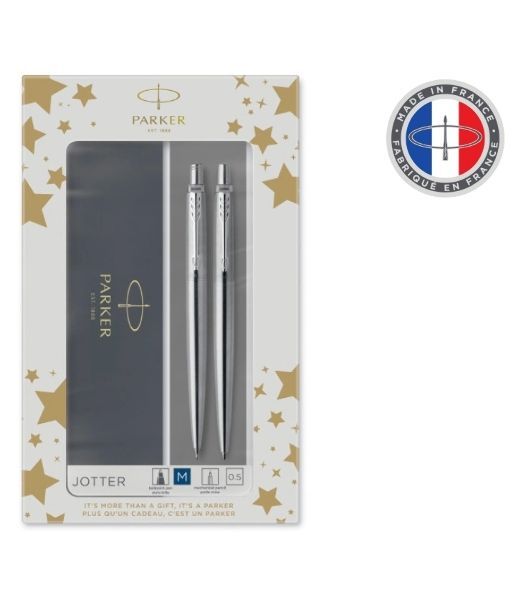 Набор ручек Parker Jotter Core KB61 (CW2093256) Stainless Steel CT, подарочная коробка ручка шариковая/карандаш механический 0.5