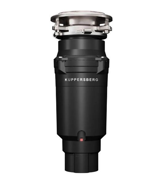 Измельчитель пищевых отходов Kuppersberg WSS 550 B, High-Tech, мощность 550 Вт, 3400-3800 об/мин, защита от перегрева, авто выключение, DC мотор, уровень шума 75 дБ, черный