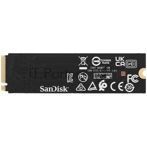 Накопитель SSD Western Digital Black SSD SN7100 M2.2280 PCIe 4.0 4Tb, 7000MBs/6700MBs, TBW 2400, WDS400T4X0E, 1 year