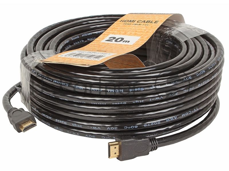 Кабель цифровой TV-COM HDMI19M to HDMI19M, V1.4+3D, 20m CG150S-20M