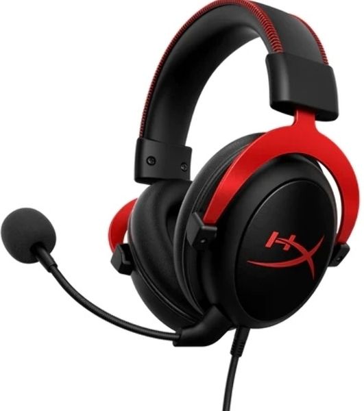 Гарнитура HyperX Cloud II красный, проводная, совместимость с консолями