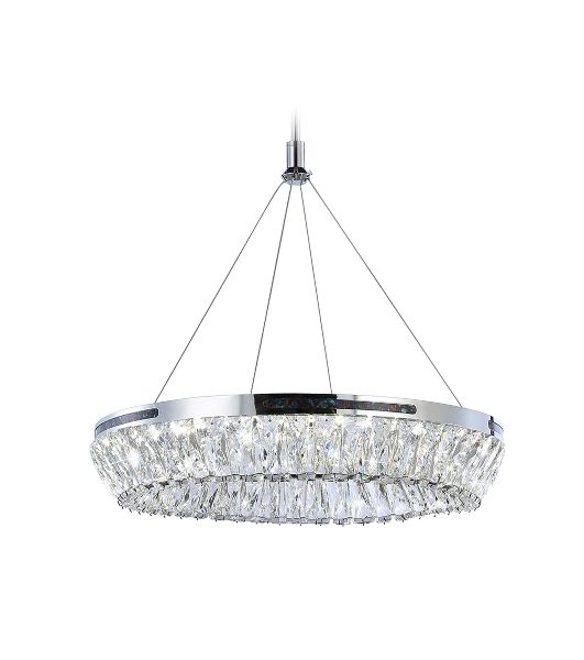Светильник Ambrella light TR5022 CH/CL хром/прозрачный 3000K/4200K/6400K 47W D500*540 (Без ПДУ)