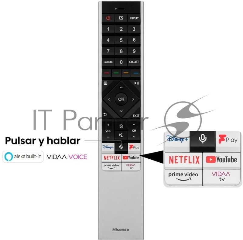 Телевизор Hisense 85" 85UXKQ темно-серый Mini-Led UHD 120Hz Smart