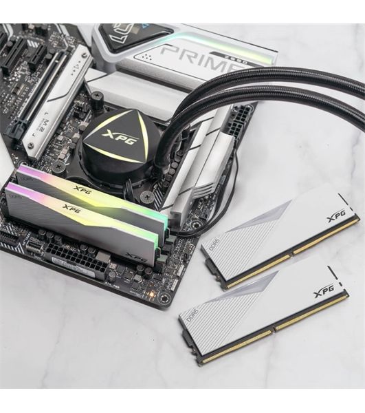 Оперативная память XPG Lancer, DDR5, 64GB (2x32GB), 6400MHz, CL32, DIMM, с радиаторами, RGB, белый
