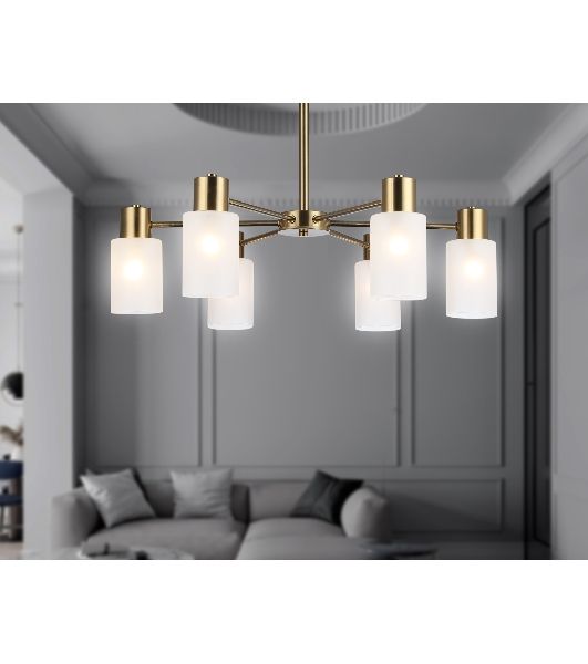 Светильник Ambrella light TR9581/6 BS латунь E14*6 max 40W 620*620*385