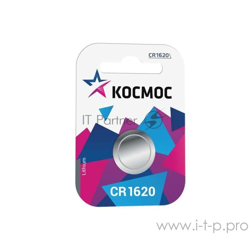 Элемент питания Космос литиевый CR CR1620 1хBL (блист.1шт)