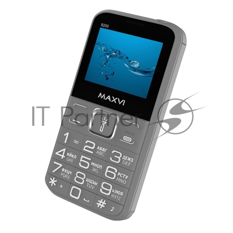Мобильный телефон Maxvi B200 серый
