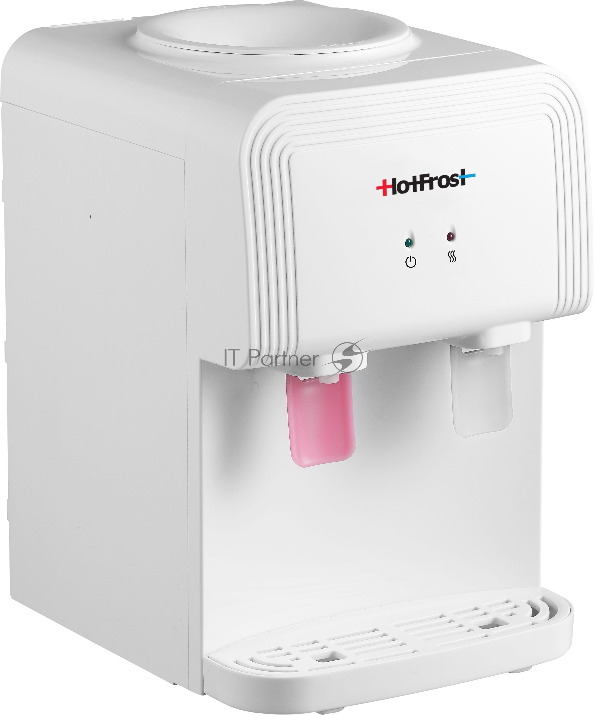 Кулер для воды Hotfrost D70F, верхняя загрузка, нагрев 90 °С, без охлаждения, белый