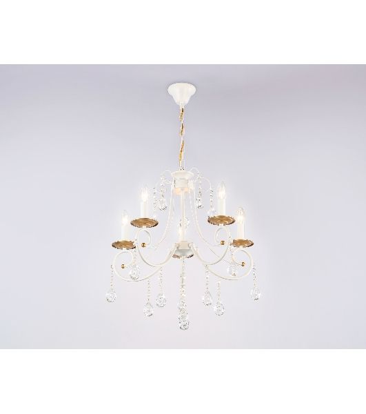 Светильник Ambrella light TR4916/5 WH/GD белый/золото E14/5 max 40W D550*860