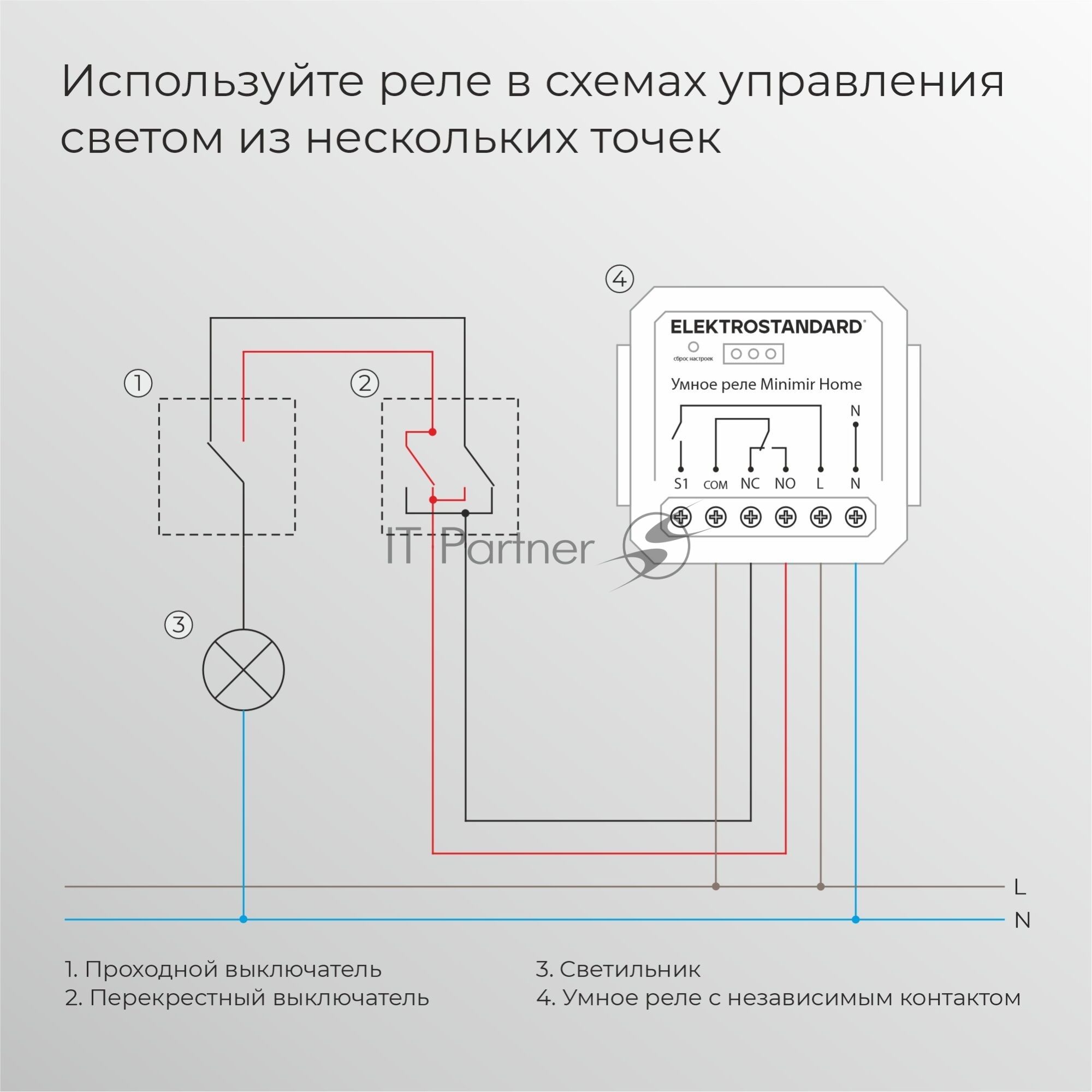 76010/00 реле Умный дом с независимым контактом