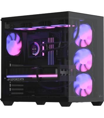 Корпус Formula Crystal Z2 Plus AR V2 Black, Midi-Tower, чёрный, 4 x 120 мм