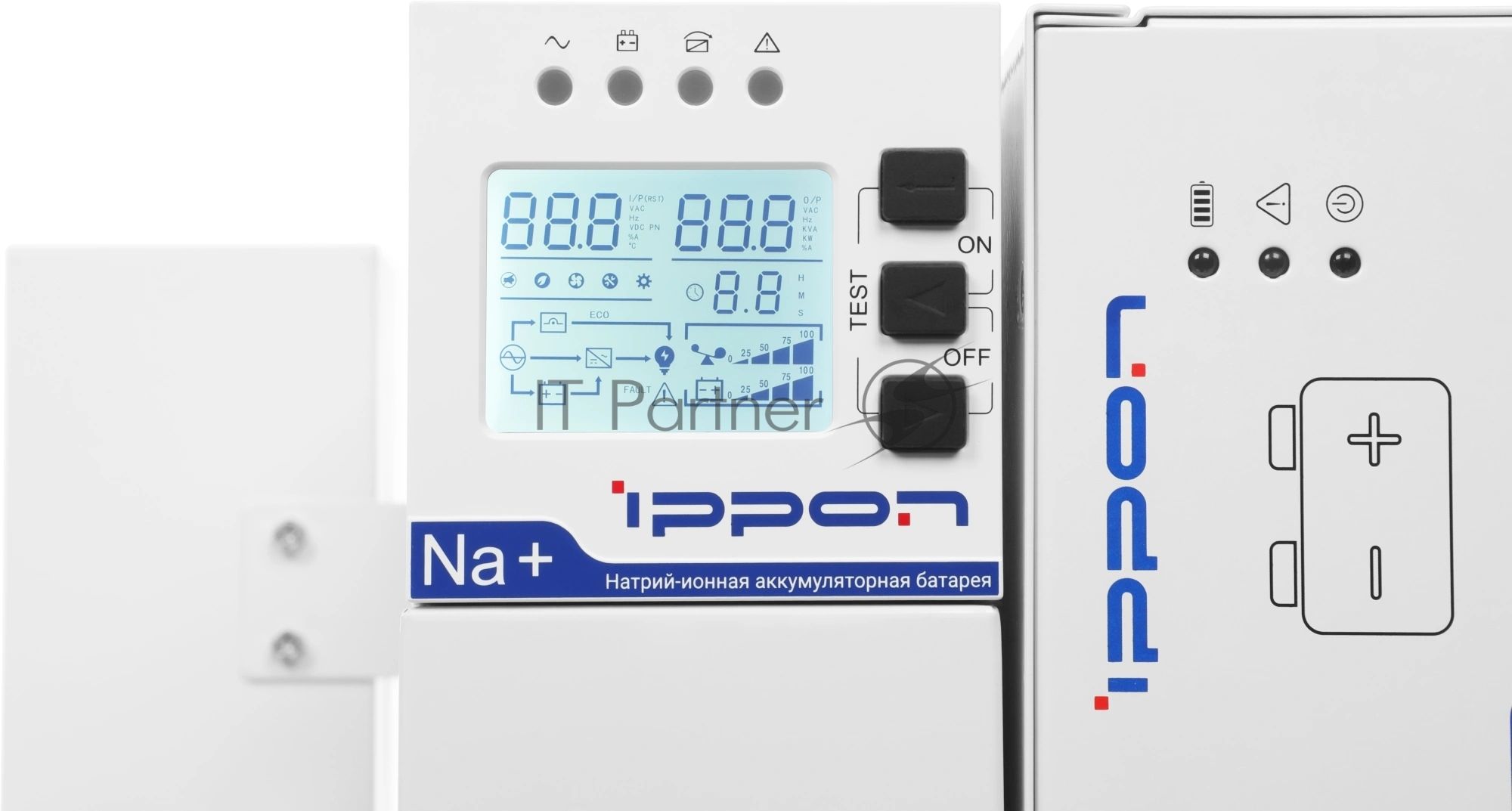 Источник бесперебойного питания Ippon Na+ II RTA 10K / 10000 ВА / 10000 Вт / клеммная колодка