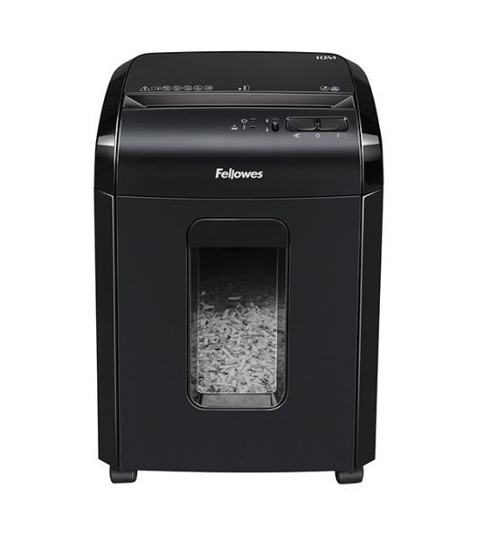 Шредер Fellowes Powershred 10M FS-4630601 DIN P-5, 2х15мм, 10лст., 19лтр., Safety Lock, с микрорезкой