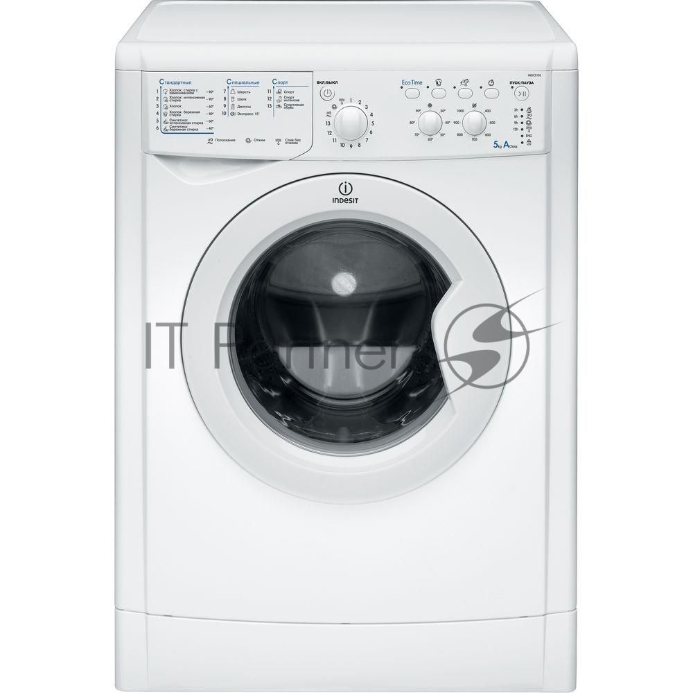 Стиральная машина Indesit IWSC 5105 белый, загрузка фронтальная 5 кг, 1000 об/мин., класс: А