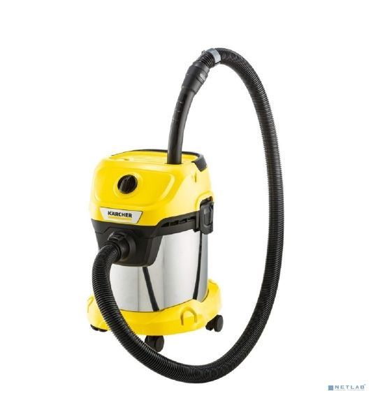 Строительный пылесос Karcher WD 3 S V-15/4/20 1000Вт (уборка: сухая) желтый