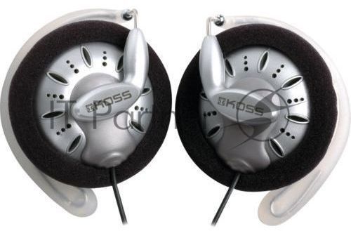 Проводные наушники KOSS KSC75 серебристый, накладные (клипсы), проводной, крепление за ухо, шнур 1.2 м