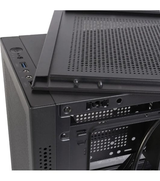 Корпус Midtower mATX Eurocase 00-01064257 MI05 черный без БП закаленное стекло USB 3.0