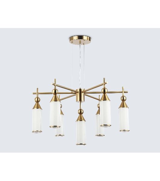 Люстра Ambrella light LH55278/7 BS/FR латунь/белый матовый E14*7 max 40W D640*1390