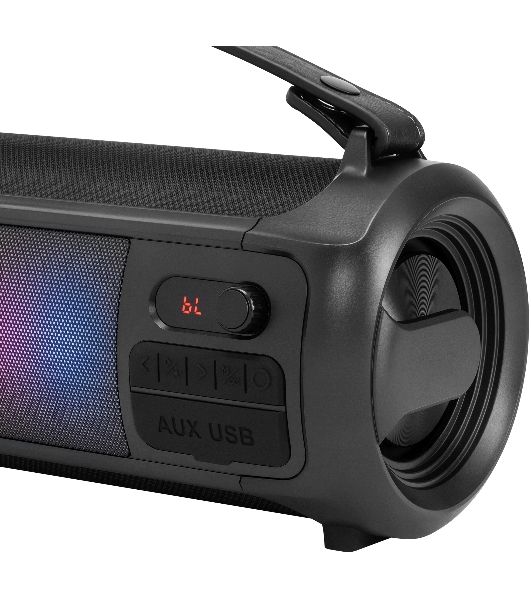 Колонка портативная Hyundai H-PS1025 черный 40W 2.0 BT 10м 3000mAh
