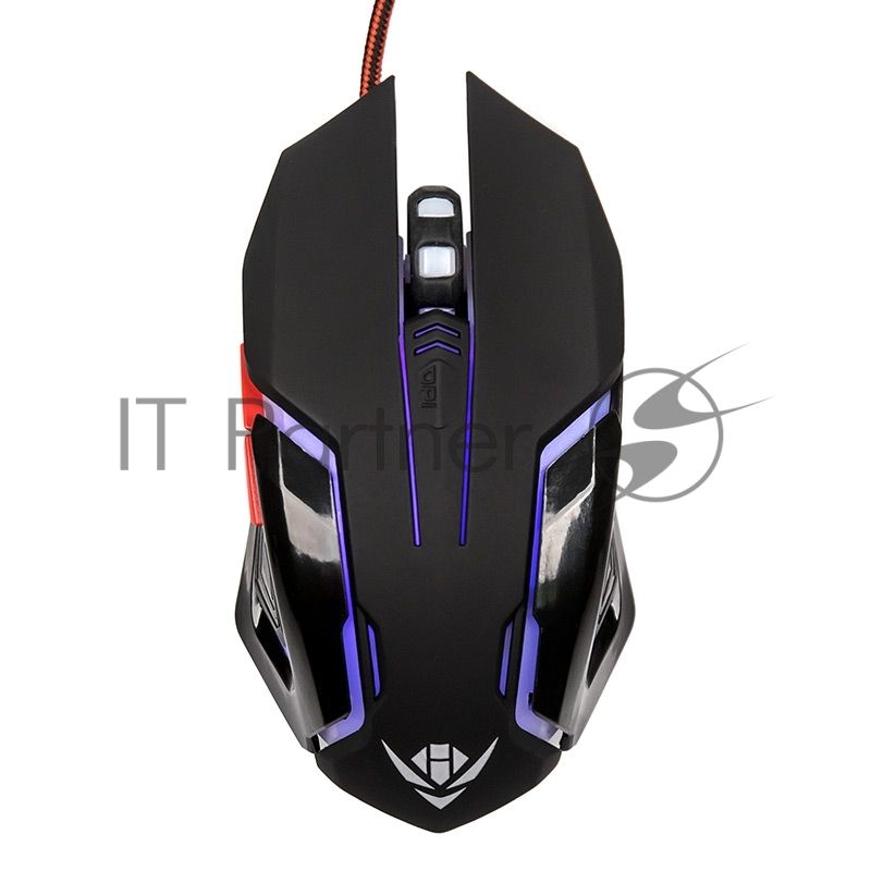 Мышь проводная Nakatomi MOG-20U черный, 2400 dpi, USB, кнопки - 6