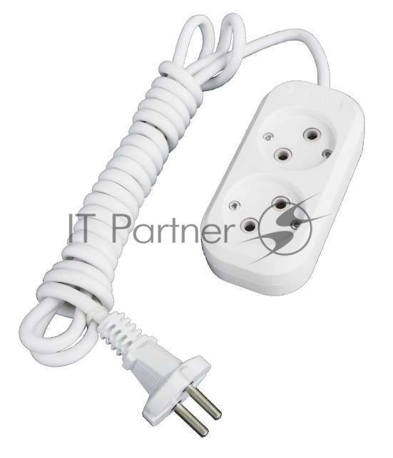 Удлинитель 2х3 м без заземл. 10А IP20 Е-202 АБС-пл. ПВС 2х0.75 UNIVersal 9631960