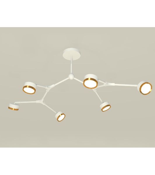 Светильник Ambrella light XB9055152/6 SWH/PYG белый песок/золото желтое полированное GX53 (C9055, N8124)