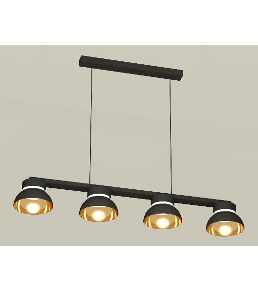 Светильник Ambrella light XB9152101/4 SBK/PYG/CL черный песок/золото желтое полированное/прозрачный GX53 (C9152, N8145)
