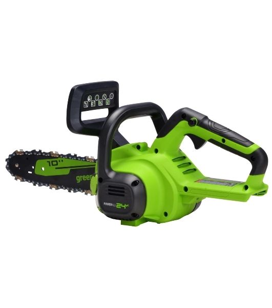 Цепная пила Greenworks G24CS25 аккум. 600Вт 0.8л.с. дл.шины:10" (25cm) 1аккум. 8Ач ЗУ (2007707UH)
