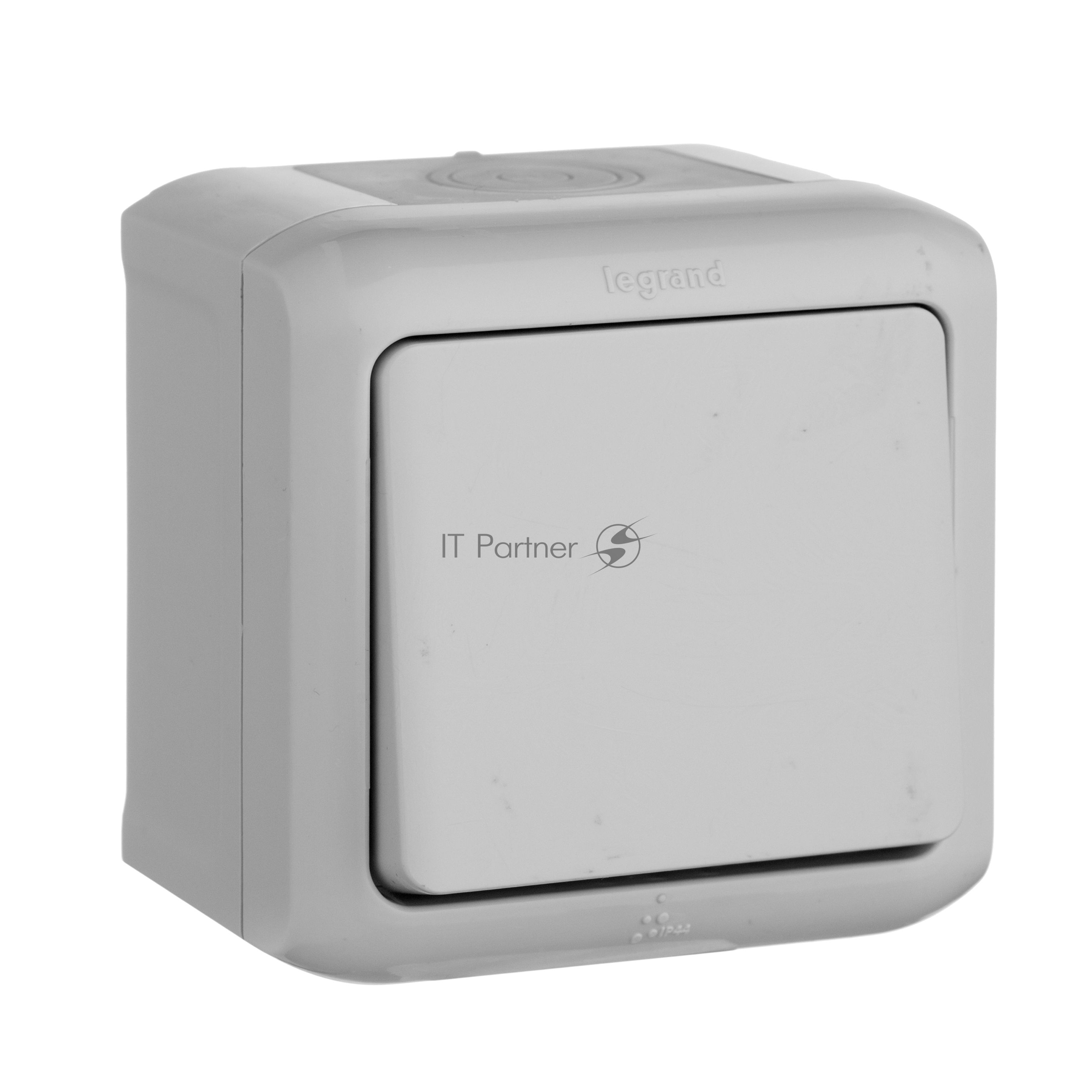 Переключатель одноклавишный IP44 (Серый) Legrand 782334