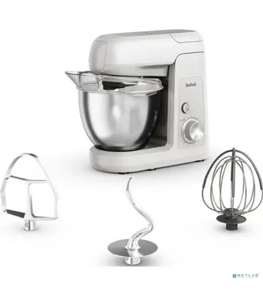 Кухонная машина Tefal Bake Partner QB520B38, серый/серебристый