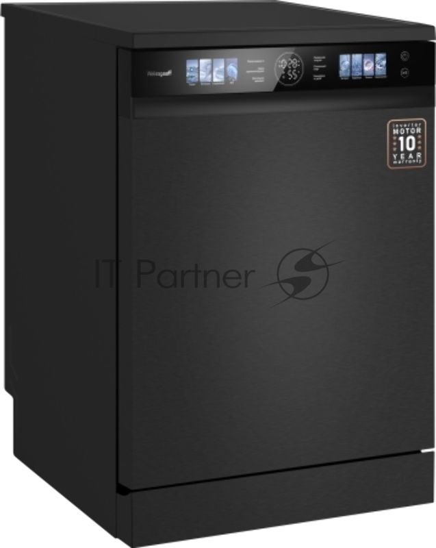 Посудомоечная машина Weissgauff DW 996 Touch Inverter Dual Fan Dry, черный, 60 см, 15 компл., 47 дБ, класс A+++