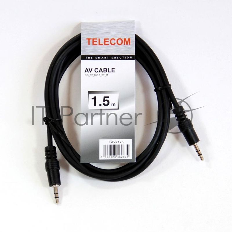 Кабель соединительный Telecom 3.5 Jack (M) - 3.5 Jack (M), стерео, аудио, 1.5м TAV7175-1.5M