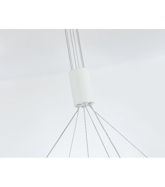 Подвесной светодиодный светильник Ambrella light FL5884/2 WH белый 45W 3000K/4200K/6400K D600/400*1200 (без ПДУ)