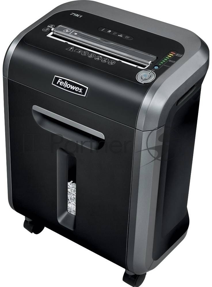 Шредер Fellowes PowerShred 79Ci (секр.P-4)/фрагменты/14лист./23лтр./скрепки/скобы/пл.карты/CD