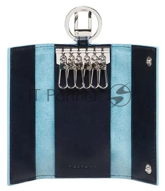 Ключница Piquadro Blue Square PC1397B2/BLU2 синий натур.кожа
