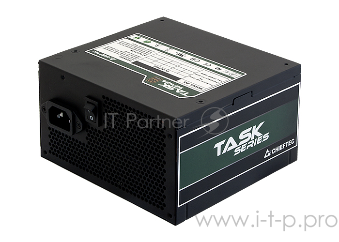 Блок питания Chieftec TPS-500S, 500Вт, 80 PLUS Bronze, 120мм, серый