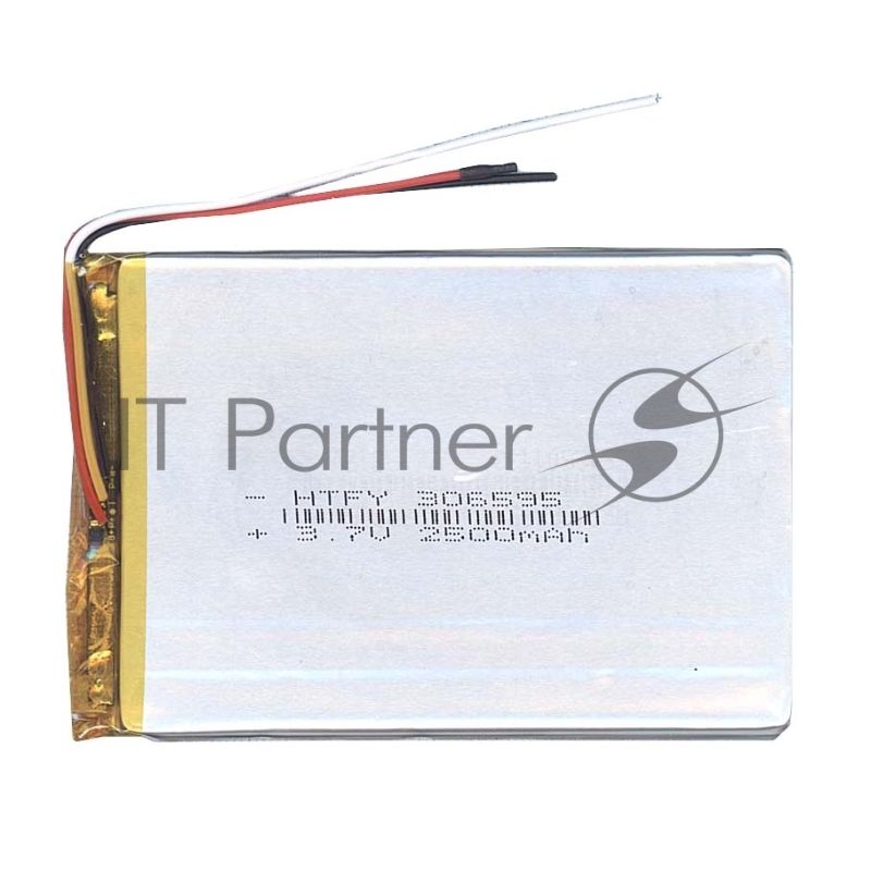 Аккумулятор Li-Pol (батарея) 3x65x95 мм 3pin 3.7V/2500mAh
